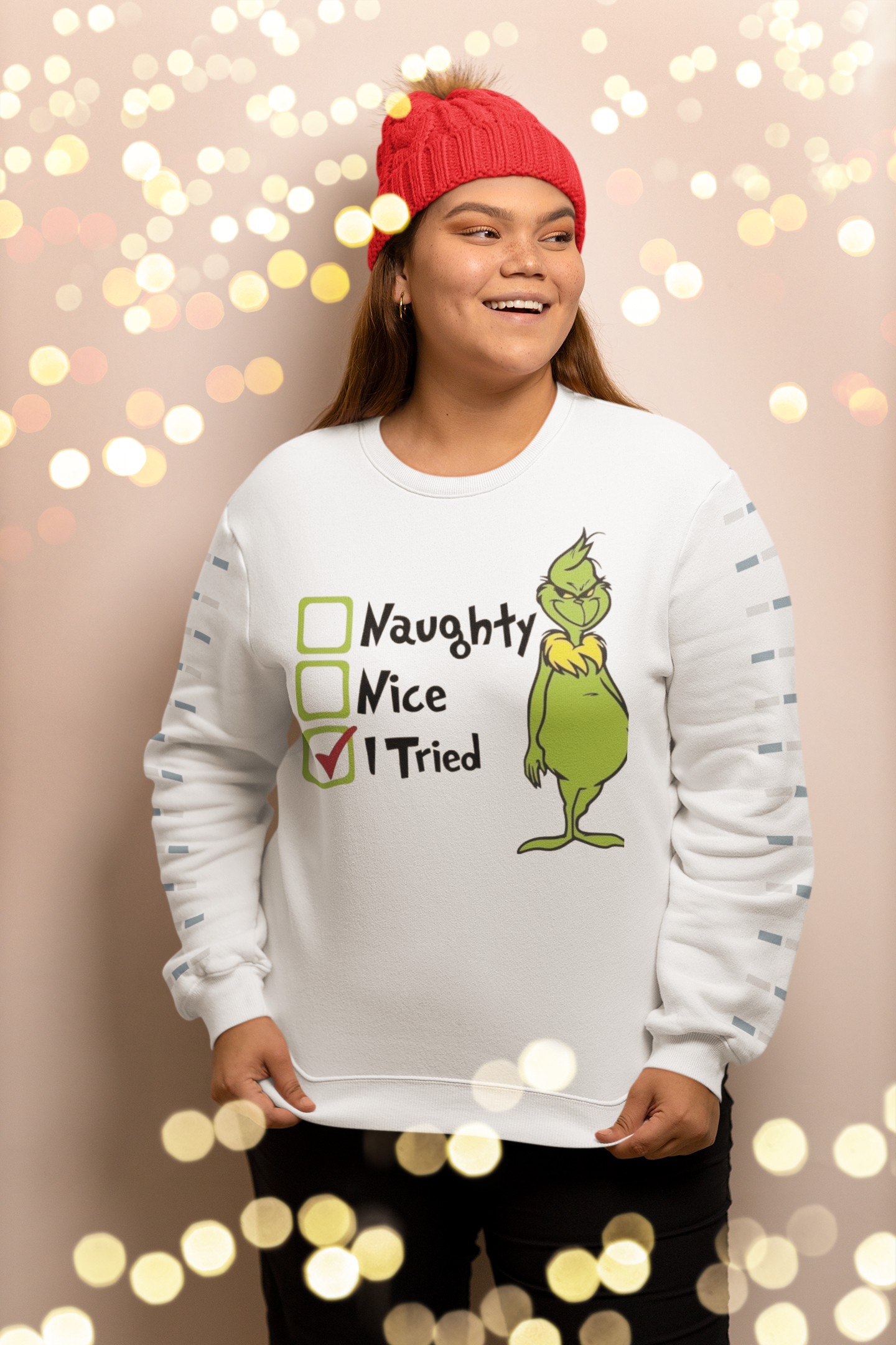 Grinch "I Tried" Sweater